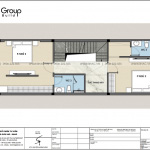 6 bản vẽ mặt bằng tầng 3 nhà ống tân cổ điển tại lạng sơn sh NOP 0214