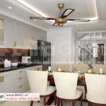 6 bếp ăn hiện đại và sang trọng trong thiết kế nhà ống mặt tiền 4m tại Hải Dương SH NOP 0216