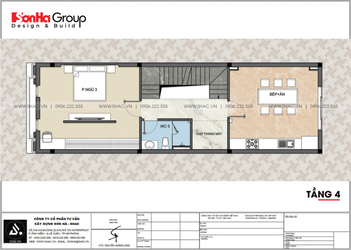 7 tầng 4 thiết kế nhà ống tân cổ điển kết hợp kinh doanh đẹp diện tích 81m2 sh NOP 0214