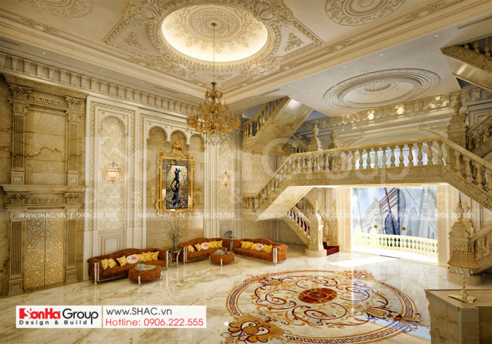 7 thiết kế nội thất sảnh trung tâm tiệc cưới mặt tiền 16m tại Đồng Nai SH BCK 0053