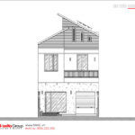 8 bản vẽ mặt cắt biệt thự hiện đại đẹp tại Hải Phòng BTD 0082