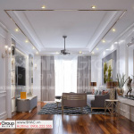 8 phòng khách thanh lịch trong không gian hiện đại và phong cách nhà phố tân cổ điển tại Hải Dương SH NOP 0216