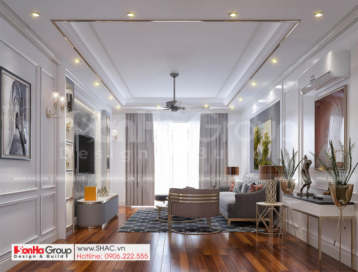 8 phòng khách thanh lịch trong không gian hiện đại và phong cách nhà phố tân cổ điển tại Hải Dương SH NOP 0216