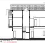 9 mặt cắt ngang trục a d biệt thự hiện đại 2 tầng tại Hải Phòng BTD 0082