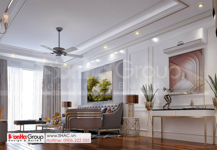 9 phòng khách độc đáo và sang trọng trong thết kế nhà đẹp tại Hải Dương SH NOP 0216