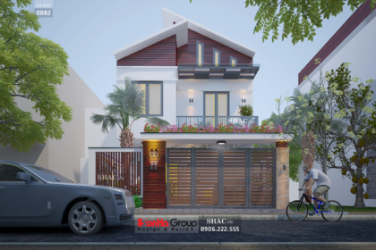 Biệt thự 2 tầng diện tích 90m2 tiện nghi, hiện đại