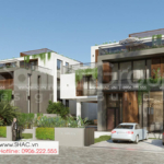 1 thiết kế biệt thự hiện đại đẹp tinh tế tại Quảng Ninh SH BTD 0083 