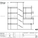 10 mặt cắt A A trong thiết kế nhà phố hiện đại 80m2 tại Hải Phòng SH NOD 0225