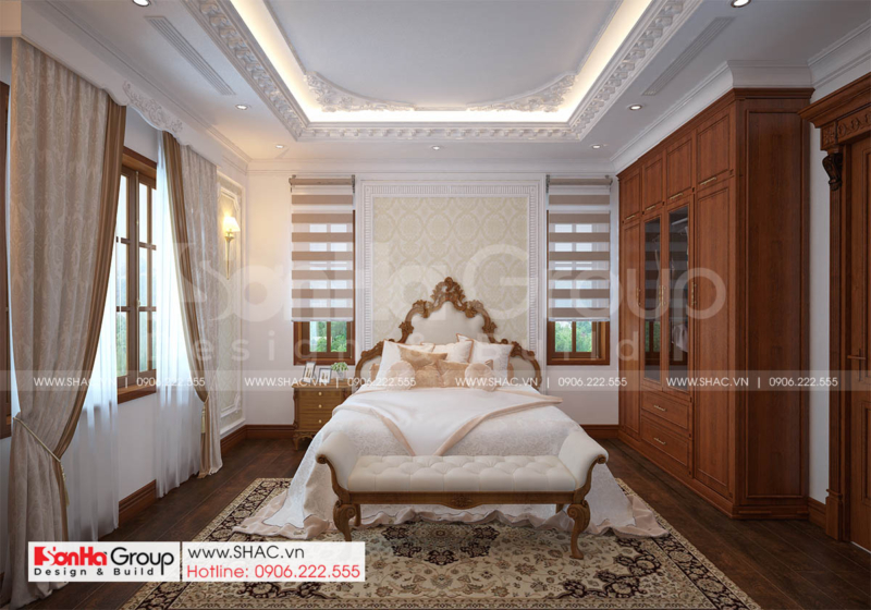 10 nội thất phòng ngủ 1 trong biệt thự tân cổ điển đẹp tại Hải Phòng SH NT BT 002