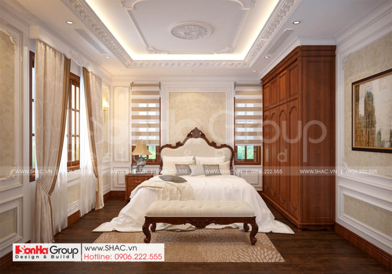 12 không gian phòng ngủ 4 sang trọng trong mẫu biệt thự tân cổ điển sang trọng tại Hải Phòng SH NT BT 002