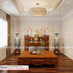 15 phòng thờ cúng trang nghiêm trong mẫu biệt thự tân cổ điển 3 tầng tại Hải Phòng SH NT BT 002