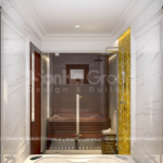 18 cận cảnh phòng xông đẳng cấp của biệt thự mặt tiền 13,7m tại Hải Phòng SH NT BT 002