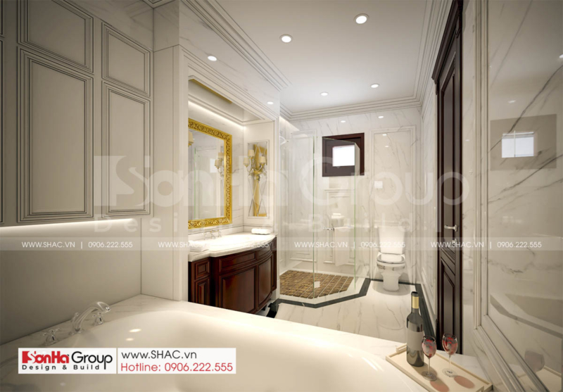 19 nội thất phòng tắm sang trọng trong biệt thự 3 tầng tại Hải Phòng SH NT BT 002