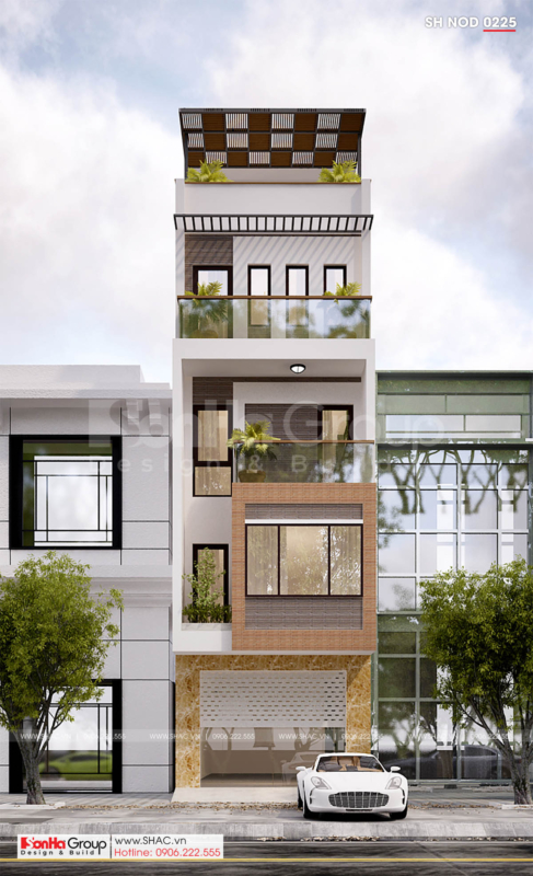 2 mặt tiền 5m nhà phố hiện đại tại Hải Phòng SH NOD 0225