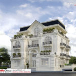 2 thiết kế biệt thự tân cổ điển mặt tiền 18m tại sài gòn SH BTP 0163