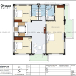 22 công năng sử dụng tầng 2 trong biệt thự tân cổ điển diện tích 186m2 tại Hải Phòng SH NT BT 002