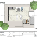 3 bản vẽ công năng sử dụng tầng hầm biệt thư tân cổ điển tại sài gòn SH BTP 0163