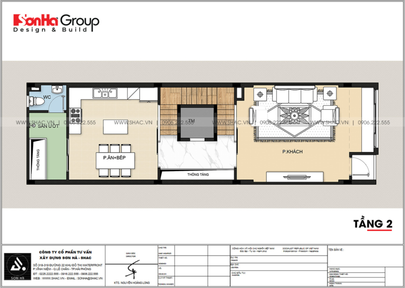 4 thiết kế mặt bằng tầng 2 nhà phố hiện đại tại Hải Phòng SH NOD 0225
