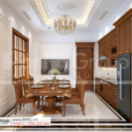 6 phòng ăn tinh tế trong biệt thự tân cổ điển mặt tiền 13,7m tại Hải Phòng SH NT BT 002