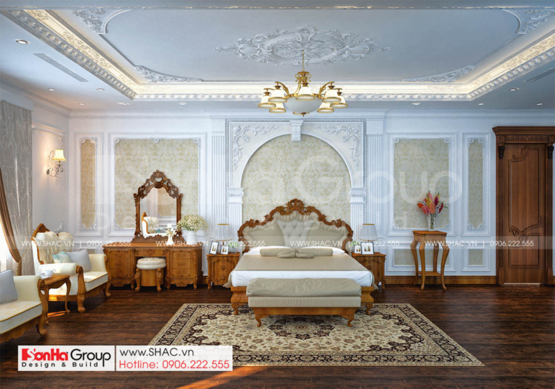 7 phòng ngủ master tinh tế trong biệt thự tân cổ điển diện tích 186m2 tại Hải Phòng SH NT BT 002