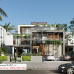 8 mặt tiền 20m thiết kế biệt thự hiện đại tại Quảng Ninh SH BTD 0083