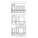 9 mặt đứng trục A B trong thiết kế nhà phố hiện đại mặt tiền 5m tại Hải Phòng SH NOD 0225