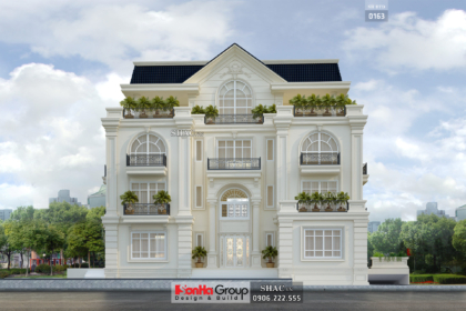 Biệt thự tân cổ điển 4 tầng rộng 250m2