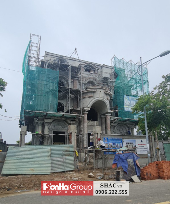 Ngôi biệt thự tân cổ điển 4 tầng diện tích 265m2 có tầng hầm - SH BTP 0165 6