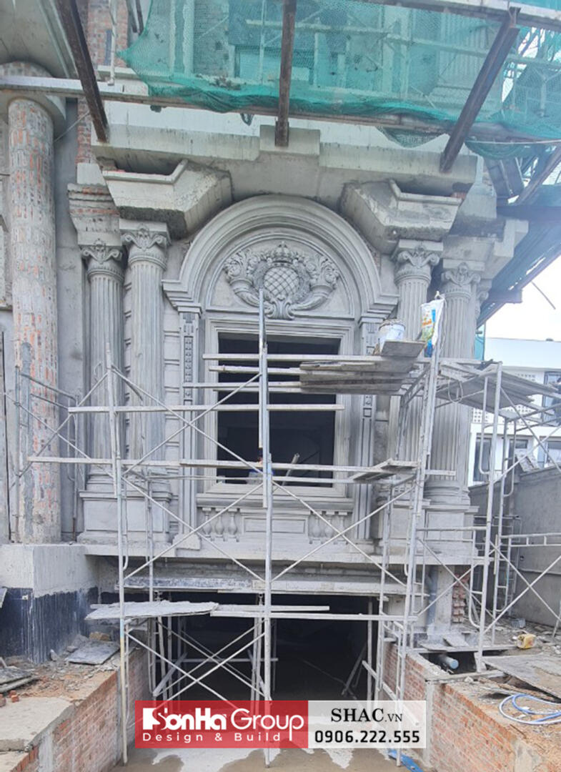 Ngôi biệt thự tân cổ điển 4 tầng diện tích 265m2 có tầng hầm - SH BTP 0165 11 Ngôi biệt thự tân cổ điển 4 tầng diện tích 265m2 có tầng hầm - SH BTP 0165 4