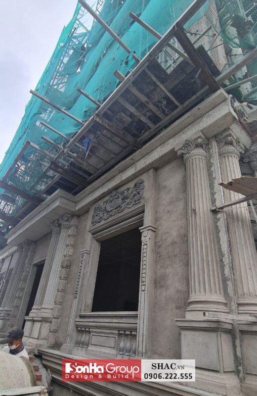 Ngôi biệt thự tân cổ điển 4 tầng diện tích 265m2 có tầng hầm - SH BTP 0165 8
