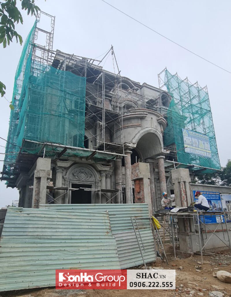 Ngôi biệt thự tân cổ điển 4 tầng diện tích 265m2 có tầng hầm - SH BTP 0165 9 Ngôi biệt thự tân cổ điển 4 tầng diện tích 265m2 có tầng hầm - SH BTP 0165 2