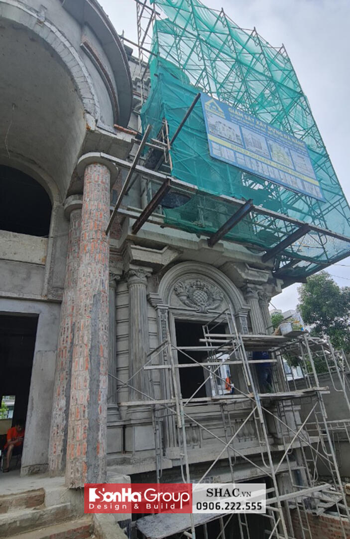 Ngôi biệt thự tân cổ điển 4 tầng diện tích 265m2 có tầng hầm - SH BTP 0165 8 Ngôi biệt thự tân cổ điển 4 tầng diện tích 265m2 có tầng hầm - SH BTP 0165 1