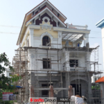 Anh thực tế thi công biệt thự pháp