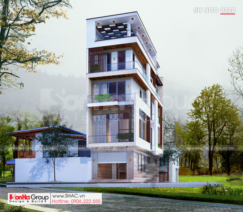 2 mặt tiền 5m tại nhà phố 5 tầng tại Hải Phòng SH NOD 0228