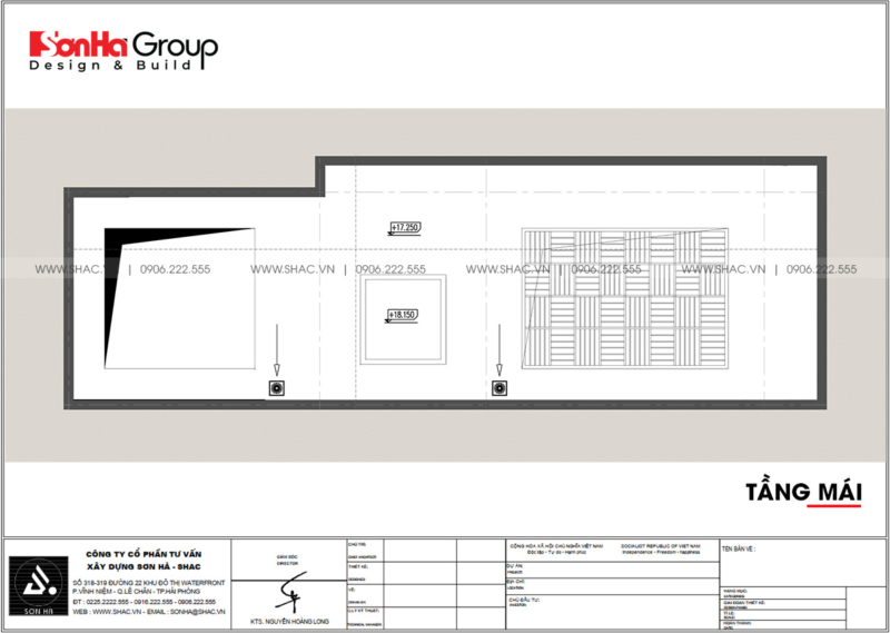 8 tầng mái trong nhà phố hiện đại tại Hải Phòng SH NOD 0228