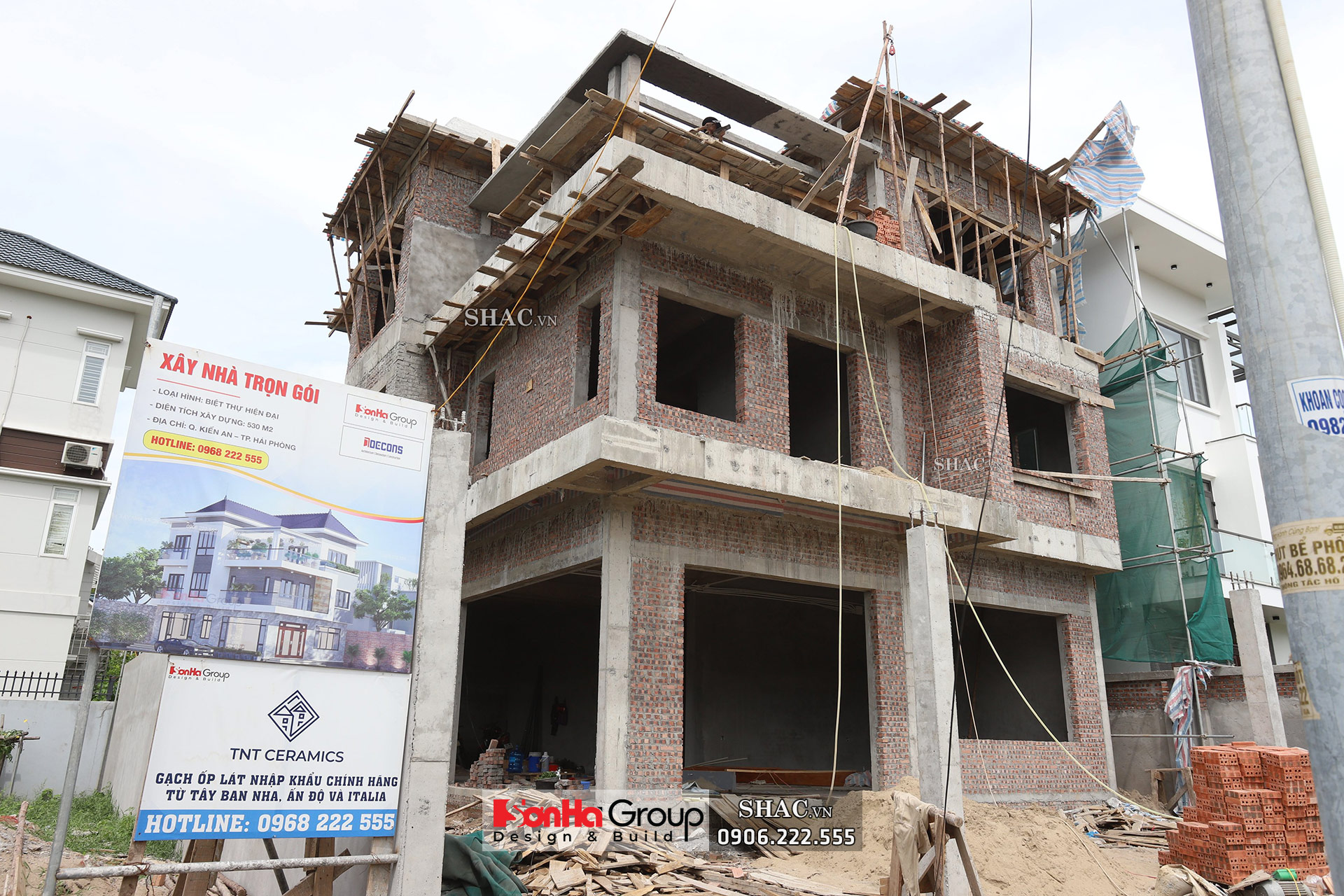 Ảnh thực thi công biệt thự trọn gói