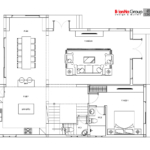 Bản vẽ tầng 1 biệt thự BTD 0086