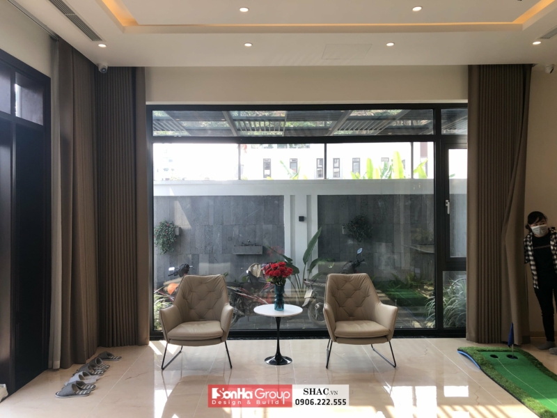 Biệt thự 3 tầng phong cách hiện đại