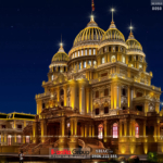 Phối cảnh biệt thự lâu đài ban đêm đẳng cấp