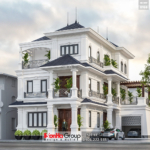 Mẫu biệt thự 3 tầng 260m2 btp 0168