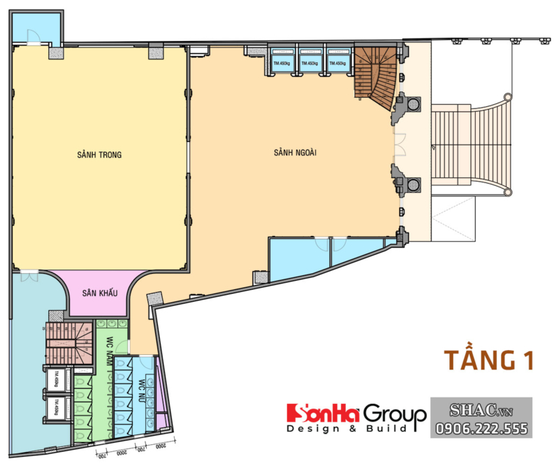 Trung tâm tổ chức sự kiện, tiệc cưới 5 tầng rộng 600m2 1
