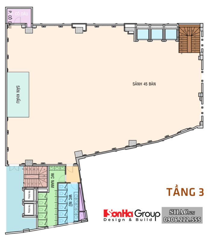Trung tâm tổ chức sự kiện, tiệc cưới 5 tầng rộng 600m2 3