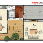 Bản vẽ mặt bằng tầng 1