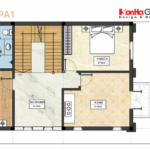 Bản vẽ mặt bằng tầng 2 PA1