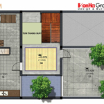 Bản vẽ mặt bằng tầng tum