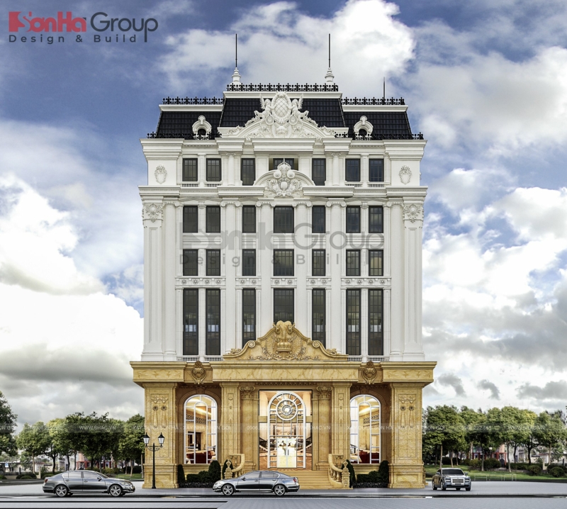 Mẫu thiết kế khách sạn 3 sao tân cổ điển xa hoa tại Hải Phòng 1