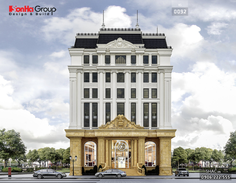 Mẫu thiết kế khách sạn 3 sao tân cổ điển xa hoa tại Hải Phòng 2