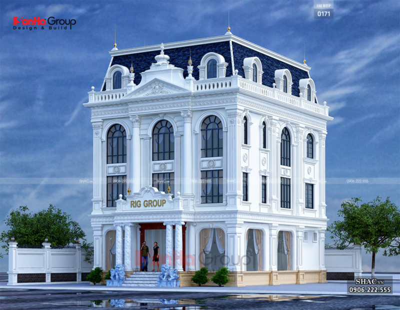 Nhà ở kết hợp văn phòng 3 tầng