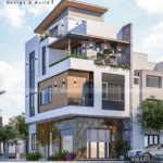 Phối cảnh nhà 3 tầng