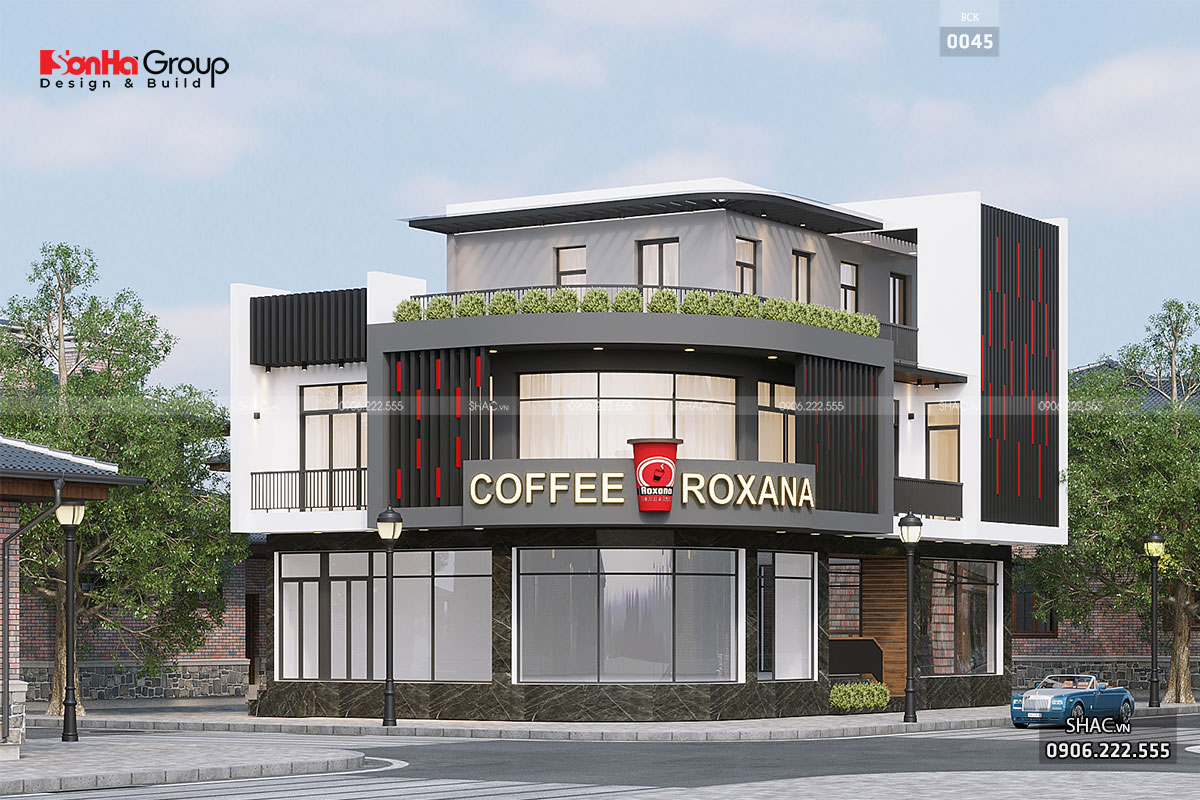 Thiết kế nhà phố kinh doanh cà phê tại Hải Dương